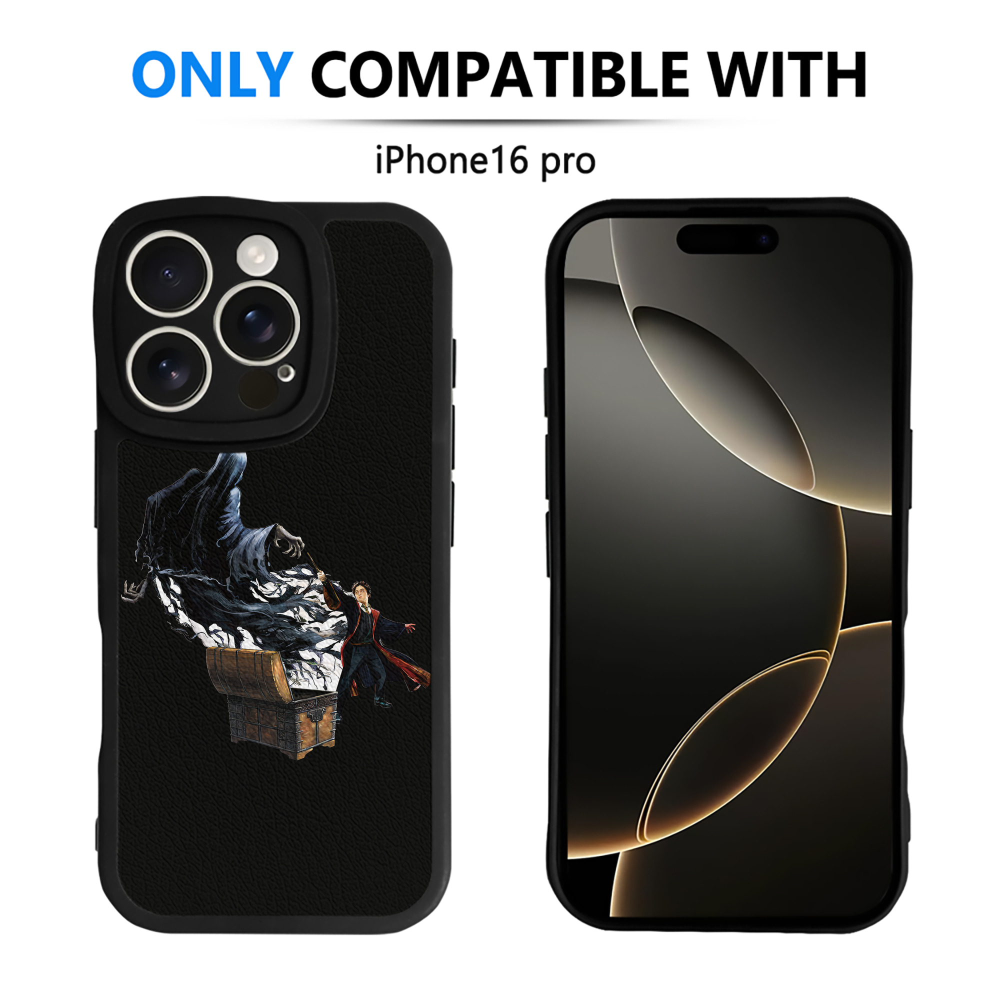 （画像用） Harry Potter ハリー・ポッターシリーズ 【iPhone 16シリーズ対応】シリコンスマホケース（レザー調） 材質：シリコン